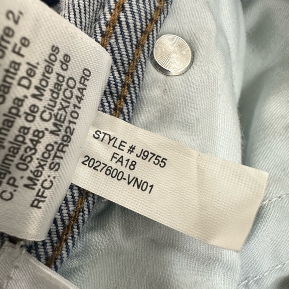 J. Crew Blue High-Rise Flare Crop Jeans Flared leg Style J9755 Size 27 - Picture 10 of 10